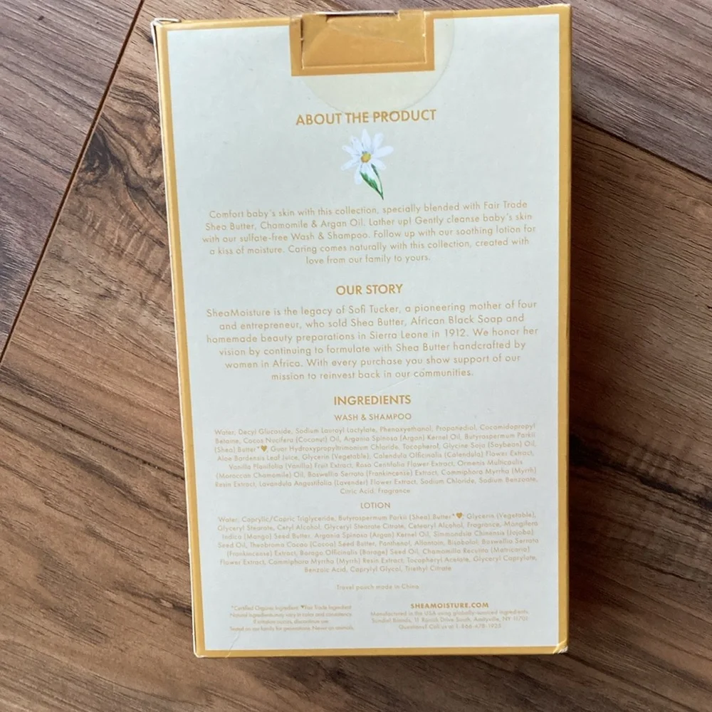 Shea Moisture Baby Care Kit NEW